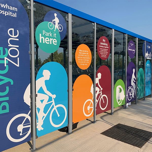 Cycle Hub bij Newham University Hospital